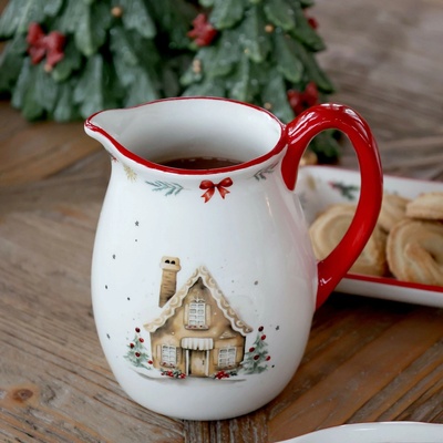 Chic Antique Vánoční keramický džbán Chalet de Noël 800ml