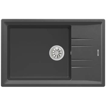 Teka Мивка Teka Stone 60 S-TG, Гранит, Обръщаема, За шкаф, 60 см, Тъмносив (115330034)