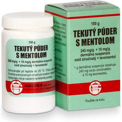 Tekutý púder s mentolom sus.der.1 x 100 g
