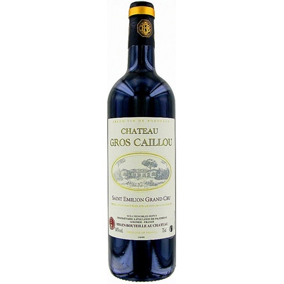 Château Gros Caillou Saint-Émilion Grand Cru suché červené 2015 12,5% 0,75 l (holá láhev)