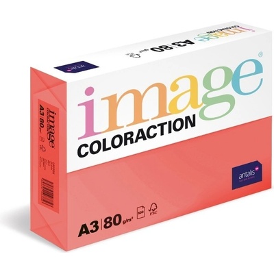 Papír Image Coloraction A4 80 g 500 Chile jahodově červená CO44