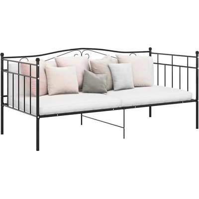 zahrada-XL 324779 Rám postele bez matrace černý kov