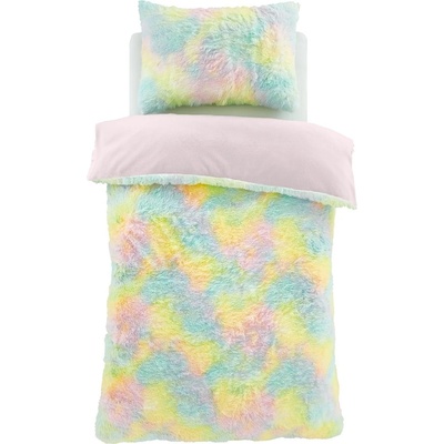 Catherine Lansfield Двойно детско спално бельо от микроплюш 200x200 cm Rainbow Cuddly - Catherine Lansfield (BD/59024/W/DQS/PAT)