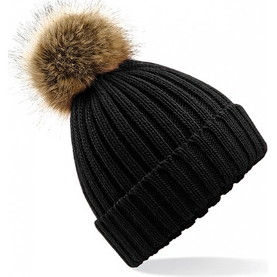 pletená čepice Chunky černá