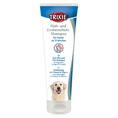TRIXIE Flea and Tick Shampoo - Шампоан за кучета против бълхи и кърлежи, 250 мл