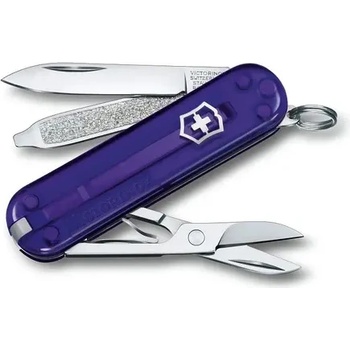 Victorinox Швейцарски джобен нож Victorinox Classic SD Transparent Persian Indigo (0.6223.T29G)