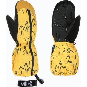 Viking Детски скиорски ръкавици Viking Snoppy Yellow