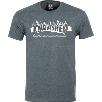 Thrasher tričko Ripped Dark Heather