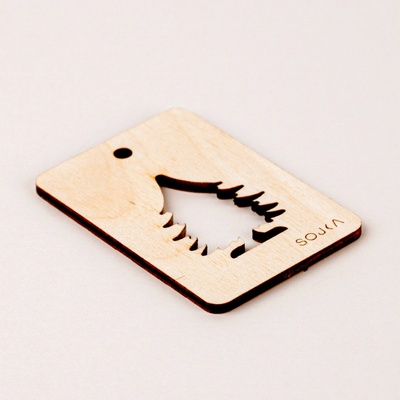 SOJKA Dřevěná vůně do auta - Stromek Obrys