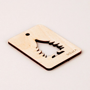 SOJKA Dřevěná vůně do auta - Stromek Obrys