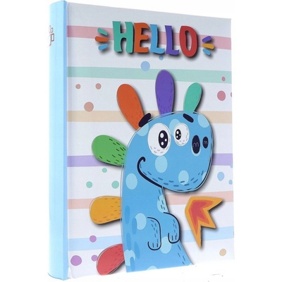 Album B46200 Hello Blue 10 x 15 cm na 200 fotografií, šitý, s místem pro popis