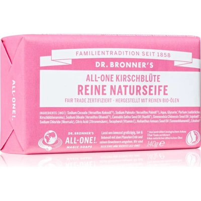 Dr. Bronner's Cherry Blossom Pure Castile Soap Bar твърд сапун 140 гр