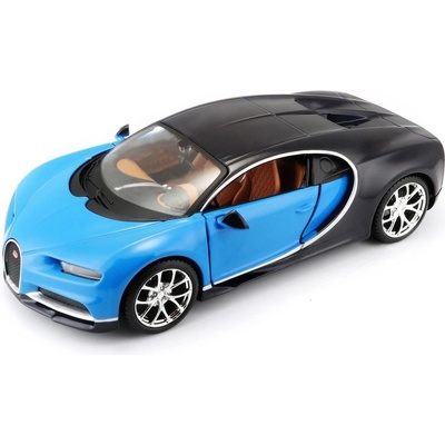 Maisto Kit Bugatti Chironmodel ke skládánímodro černá 1:24