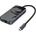 hoco. HB16 Easy Expand USB-C Adapter - мултифункционален хъб за свързване на допълнителна периферия за устройства с USB-C (тъмносив)