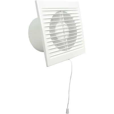 Dalap Вентилатор за баня на 12v с мрежа против насекоми, таймер и издърпващ се превключвател Ø 100 мм (41207)