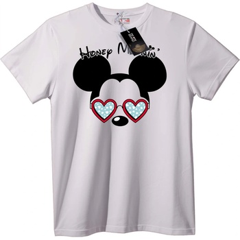 NOONEBRAND Тениска Mickey Сърце Слънчеви Очила - 2XL, Black