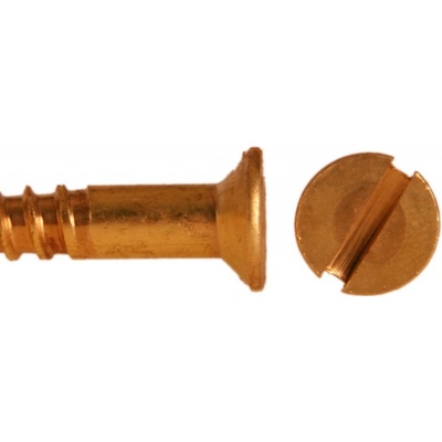Vrut do dřeva mosazný, zapuštěná hlava, DIN 97 - 5x70 – Zboží Mobilmania