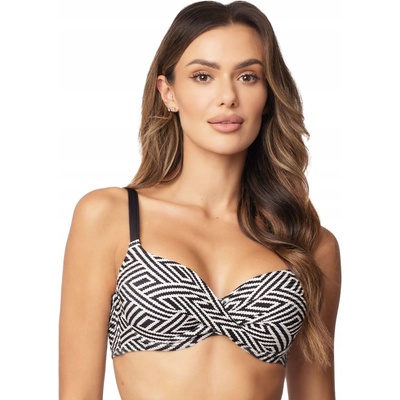 Vivisence bikini Push-Up podprsenka Kvetované Classic Čierna