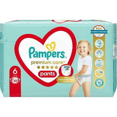 Pampers Гащички Pampers Premium Care Pants 6 (15+кг. ) - 42 броя