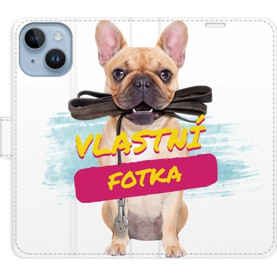 Pouzdro iSaprio Flip s vlastním motivem a kapsičkami na karty Apple iPhone 14