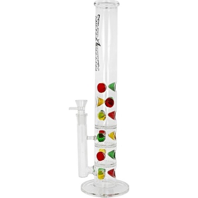 Super Heroes Skleněný bong s perkolací Transparent Ice 44cm – Zboží Mobilmania