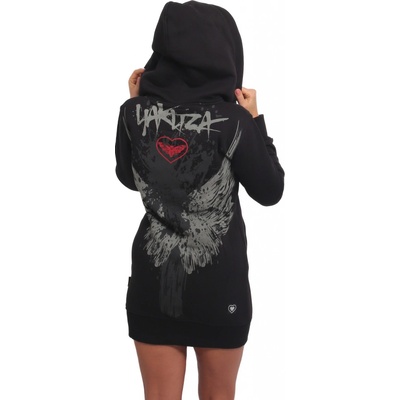 Yakuza dámska dlhá mikina na zips Wings GLHZB 23108 black