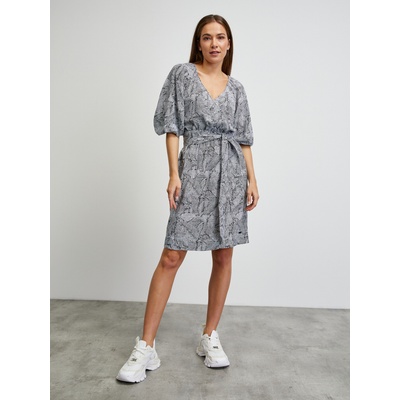 ZOOT. lab Бяло-черна шарена рокля METROOPOLIS by ZOOT. lab Trudy ZOOT. lab | Cheren | ЖЕНИ | XS