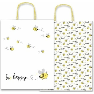 Sadoch Papírová taška Be Happy, 160x80x210mm