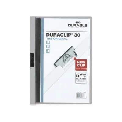Durable Obal s klipom DURACLIP Original 30 sivý