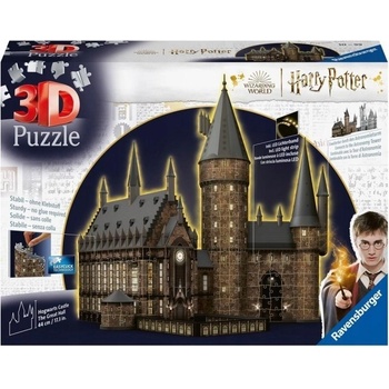 RAVENSBURGER 3D puzzle Harry Potter: Bradavický hrad Velká síň 643 ks svítící