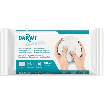 Darwi The Self-Hardening Modelling Clay Classic White 500 g