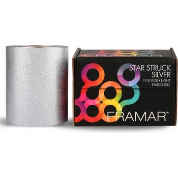 Framar Star Struck Silver Embossed Foil Roll Alobal