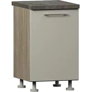  Долен кухненски шкаф Domino Havana L50 дъб хавана и кашмир супер гланц - emdesign - 164,00 лв