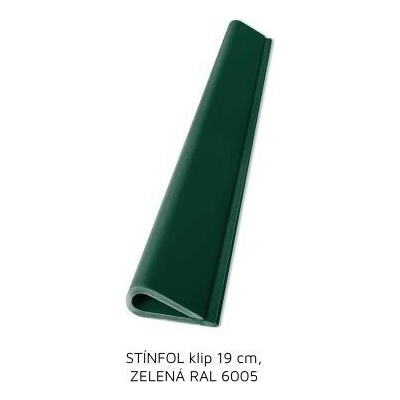 STÍNFOL - zakončovací klip RAL 6005