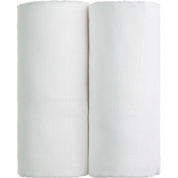 T-tomi Látkové TETRA osušky 90 x 100 cm 2 ks 2 x white / bílá