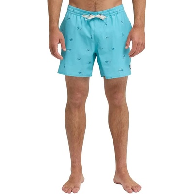 Quiksilver Бански гащета Quiksilver Stretch Printed Volley 16´´ swimming shorts - Blue (Aqua Spaced Out)