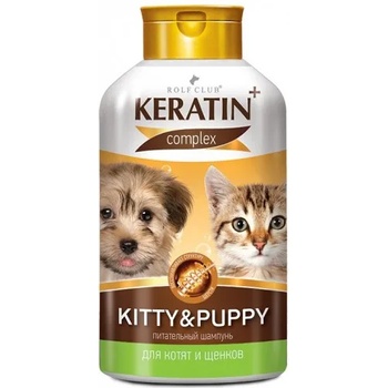 Екопром Шампоан Keratin+ Kitty Puppy - нежно почиства чувствителната кожа и козина на малките кученца и коткенца - 400 мл, Русия R506