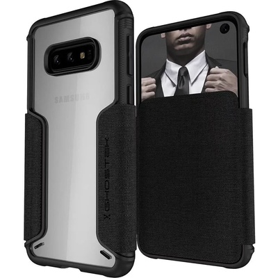 Ghostek - Samsung Galaxy S10E Wallet Case Exec 3 Series, Black (GHOCAS2070)
