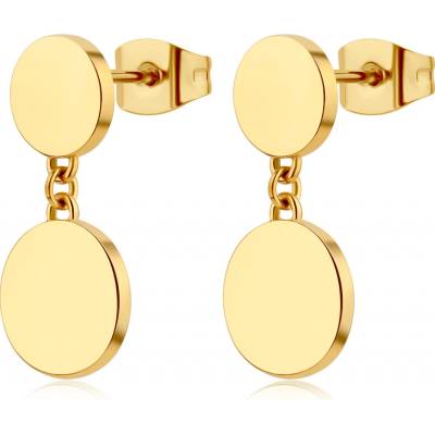 S'Agapõ Visací náušnice s kruhovými přívěsky Elysium SUM22