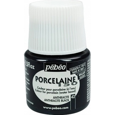Vypalovací barvy na porcelán černá 42 PORCELAINE150 45ml Pebeo – Zboží Dáma