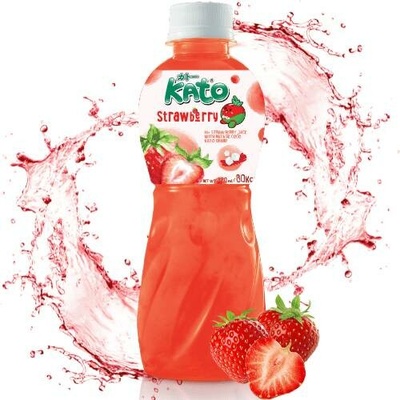 Kato Strawberry Juice With Nata De Coco Jelly 320 ml