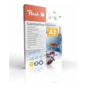 Peach laminating pouches A2 50 pieces 2 x 125 mic (250 m) glossy - ultra strong - PP525-12