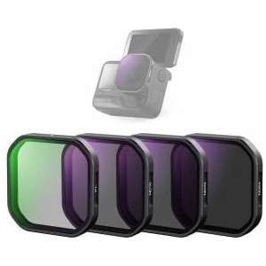 NEEWER Pack of 4 ND Polarizing Filter Compatible with Insta360 Ace Pro 2, PL/ND16/ND32/ND64 Gray Filter Kit, Not compatible updated version of the newly designed round octagonal lens protector, FL90 - 101053