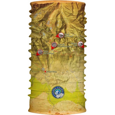 SportCool multifunkčný šál 7245 MAPA VYSOKÝCH TATIER