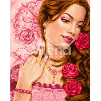 Image 1 of Milena Style Диамантен гоблен " Жена с рози"