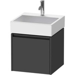 Duravit Ketho. 2 - Шкафче за умивалник 44x48x46 см, 1 чекмедже, графит матов K25074049490000 (K25074049490000)