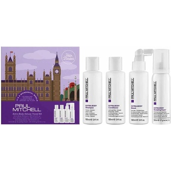 Paul Mitchell Extra-Body Travel Kit - Šampon 100 ml + kondicionér 100 ml + pěna 59 ml + sprej 100 ml Dárková sada