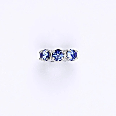 Čištín Korálek 36939727 Stříbrný se swarovski saphire krystal P 1371