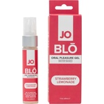 JO Система JO BLO - ароматизиран орален гел, ягодово-лимонаден (30 ml) - lovesexshop
