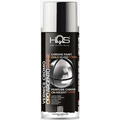 HQS farba v spreji chrómový efekt 400 ml strieborný
